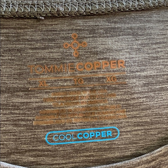 Tommie Cooper Gray Short Sleeve Tee with Classic Crew Neck XL - Picture 4 of 7